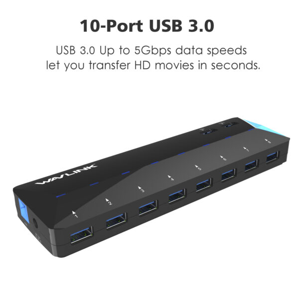 WAVLINK USB3.0 10-PORT HUB