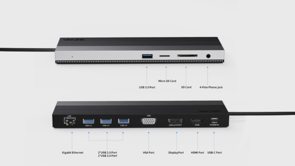 4K Triple Display Docking Station