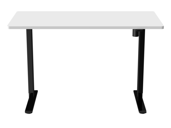 QTECH ADJUSTABLE TABLE 1400x700MM BLACK/WHITE - Image 3