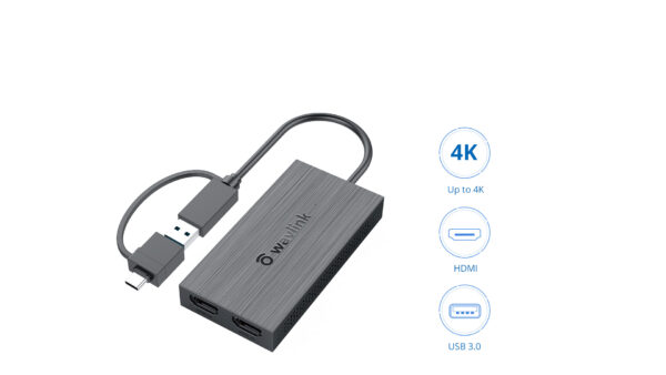 WAVLINK USB3.0/USB C TO 4K 2 HDMI DISPLAY ADAPTER - Image 4