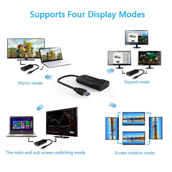 WAVLINK USB3.0 TO 2K 1 HDMI DISPLAY ADAPTER - Image 3