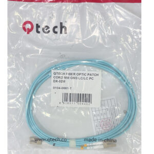 2-meter multimode OM3 fiber optic pigtail with SC connector and PC polish, ideal for high-speed network splicing and patch panel connections in data centers and telecom applications