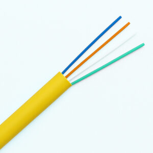 4-core single mode fiber optic indoor cable 9/125µm for high-speed LAN or telecom use