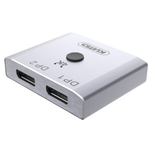 KUMO 2 PORT DISPLAYPORT BI-DIRECTIONAL SWITCH, 4K@60Hz