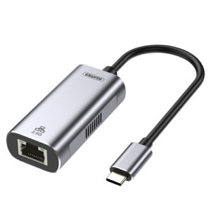 KUMO USB TYPE-C TO RJ45 FEMALE W/LED LIGHT, 2.5G, 15CM